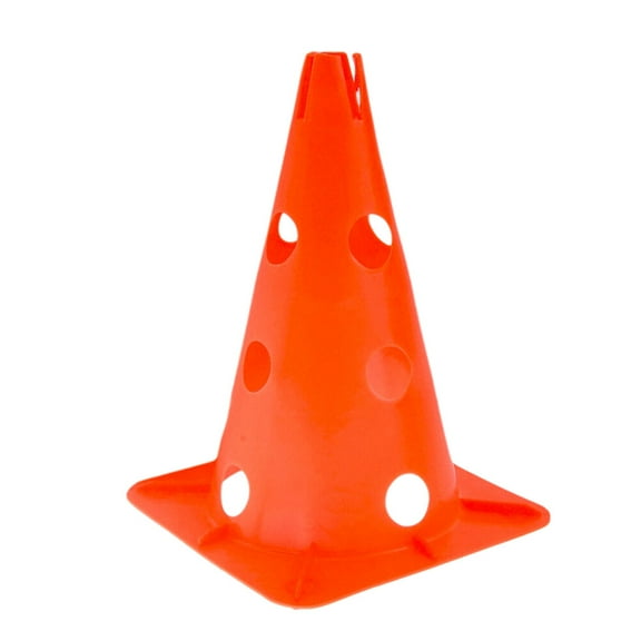 LEORX 5Pcs Flat Cones for Sports Training PE Windproof Bright Neon Orange Design for Outdoor Use