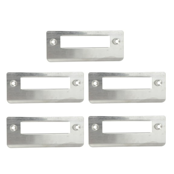 LEORX 5Set Door Lock Reinforcement Plate Metal Security Device for 11x4.5cm