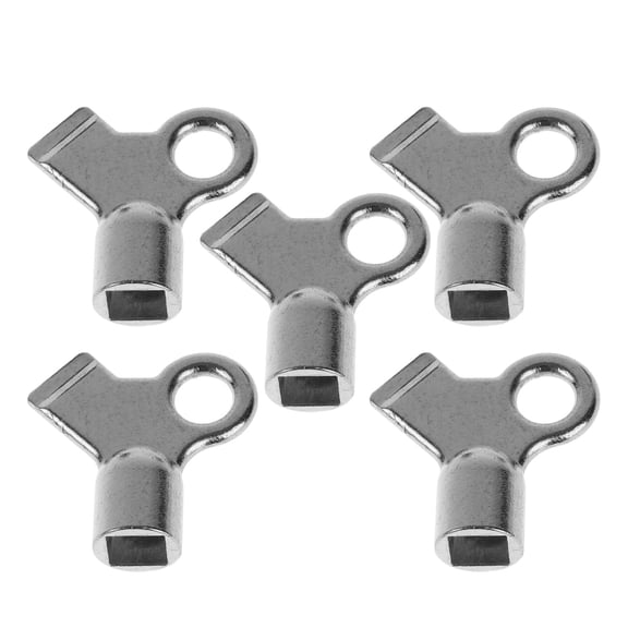 LEORX 5Set Radiator Bleed Key Zinc Alloy Square Hole for Opening and Closing Radiator Vent Repair