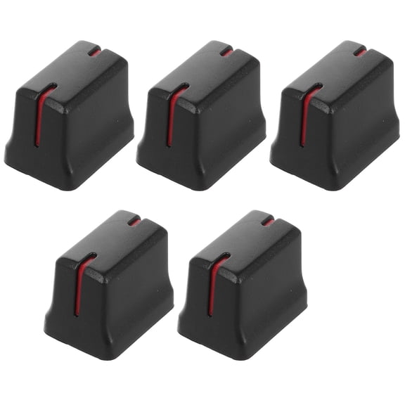 LEORX 5Set Rectangular Plastic Knobs For Audio Mixer Components Volume Adjustment Minimalist Style
