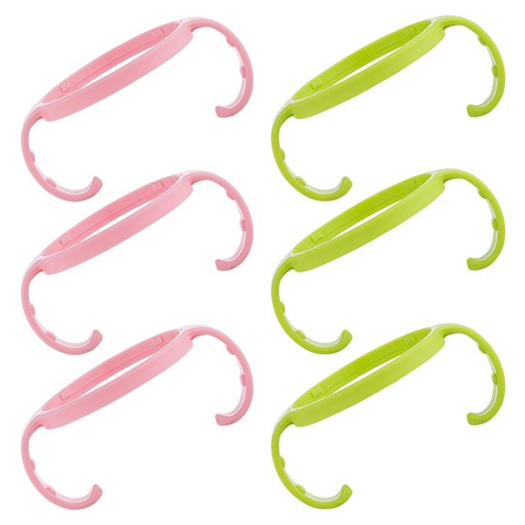 LEORX Feeding Bottle Handles PP Assorted Color for Holding Use 6Pcs