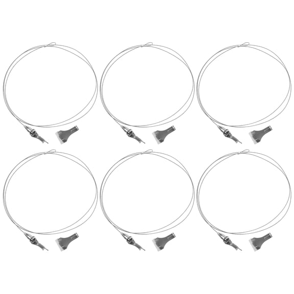 LEORX Picture Rail Hanging Wire Kit Picture Rail Hanging System Rolled Steel 6 Sets