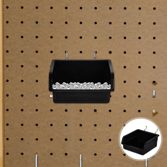 LEORX Pegboard Baskets Leorx Black Plastic Tool Organizer for Garage Storage