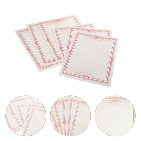 LEORX 6 Sheets of Writable Certificate Paper with Text for Awards Ceremonies