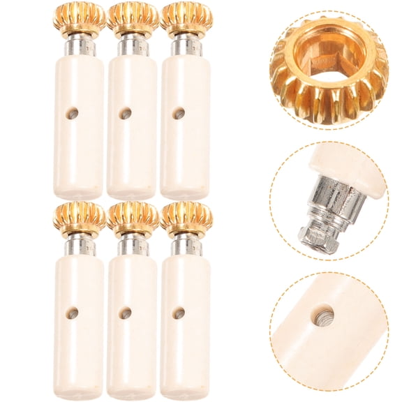 LEORX 6 X Gears Tuning Pegs Gears in Golden for Guitar Tuning with Gear Ratio 1:18