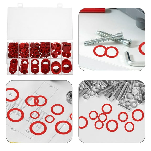 LEORX 600Pcs Flat Washers for Plumbing and Insulation