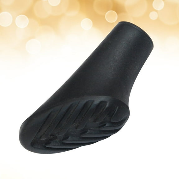 LEORX 6PCS Heavy Duty Rubber Tips Set for Trekking Poles Thickened Pole Tip Protectors for Grip and Traction Black