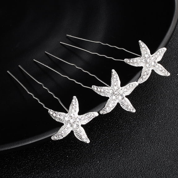 LEORX 6PCS Per Set U Shaped French Hairpin Elegant Hair Accessories for Girls