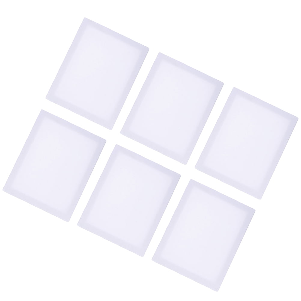 LEORX 6PCS Stretched Canvas Frame Cotton Linen White for DIY Drawing Painting Boards 25x30in