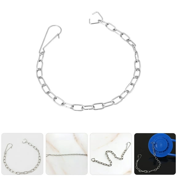 LEORX 6Pcs Stainless Steel Toilet Flapper Chains Durable Toilet Flush Replacement
