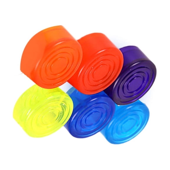 LEORX 6Pcs Abs Square Guitar Effect Footswitch Topper Anti Slip Protection for Pedal Playing