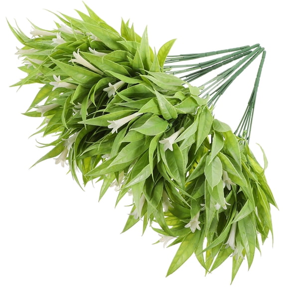 LEORX 6Pcs Artificial Greenery Stems Outdoors Plastic Home Decoration for Theme Party