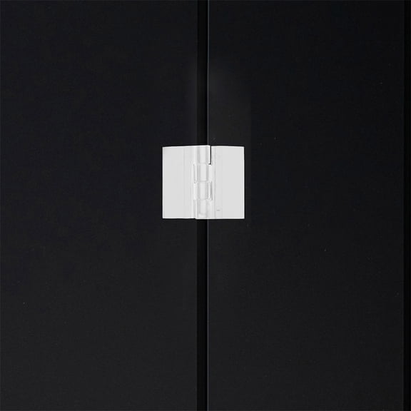 LEORX 6Pcs Clear Acrylic Small Plastic Hinges for Crafts 35 x 25 mm Self Adhesive Folding