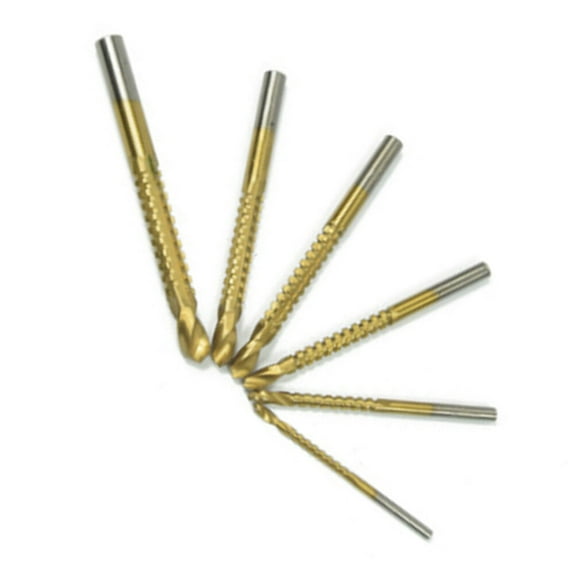 LEORX 6Pcs High-speed Steel Drill Bits for Metal Woodworking Industrial Processing Tool