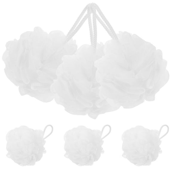 LEORX 6Pcs Lightweight Travel Loofahs For Shower Daily Use Adults