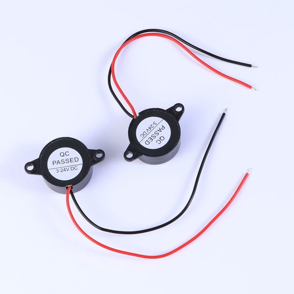 LEORX 6Pcs Low Decibel Piezo Black ABS For Monitoring Systems