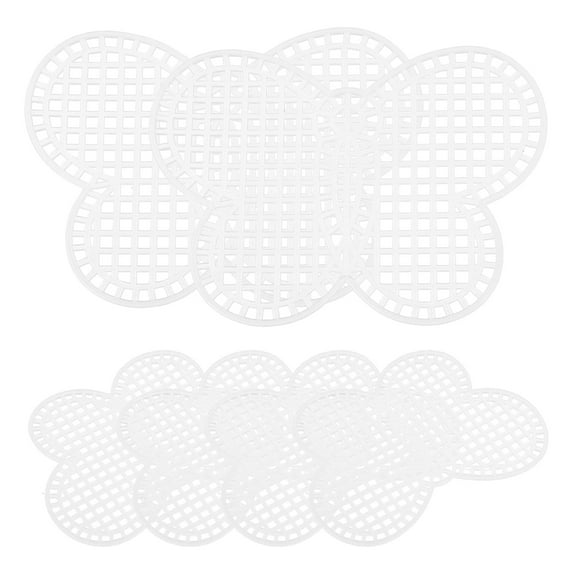 LEORX 6Pcs Plastic Canvas Sheets for Diy Crafting Cross Stitch Embroidery White Butterfly Shape Crafting Accessory