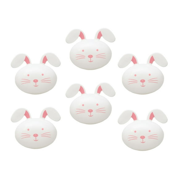 LEORX 6Pcs Prize Capsules Plastic Eggs Fillable for Classic Easter Design Party Decorations