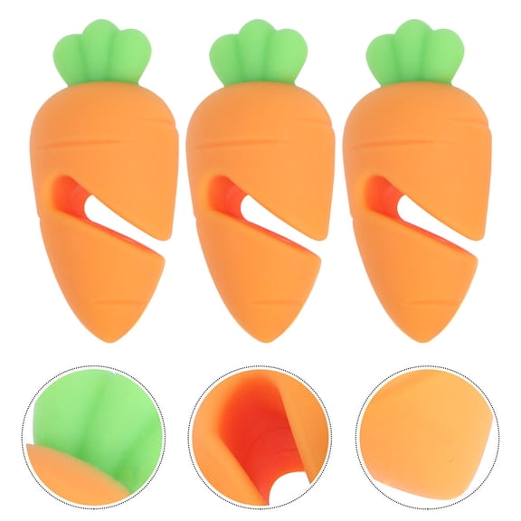 LEORX 6Pcs Spill Proof Silicone Lid Lifters Carrot Shape Prevent Overflow for Housewives in Cooking