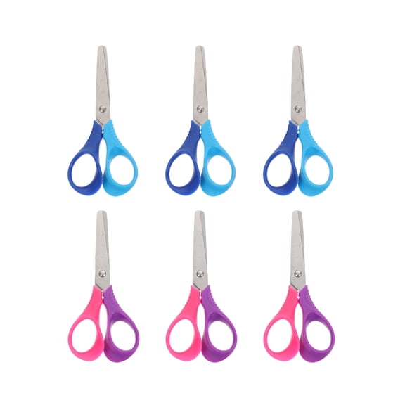 LEORX 6pcs Diy Craft Scissors For Durable For Scrapbooking Card Making And Arts Crafts Random Color Random Color