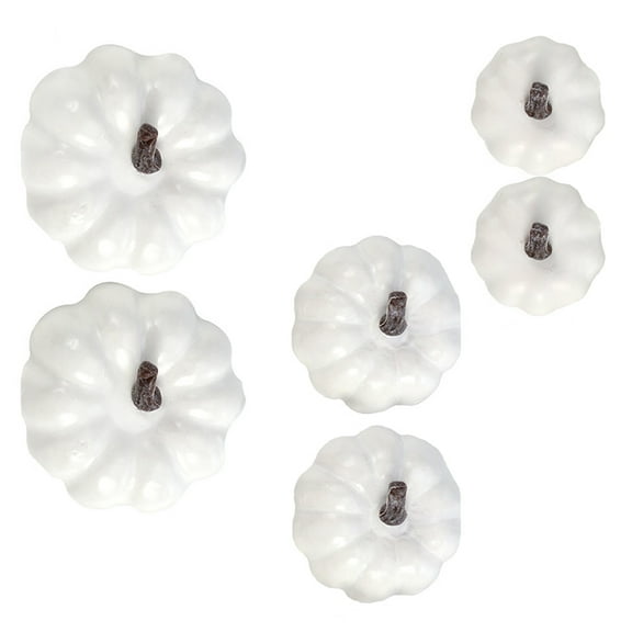 LEORX 6pcs Pumpkin Table Centerpiece Froth Round Simulation Design for General Users