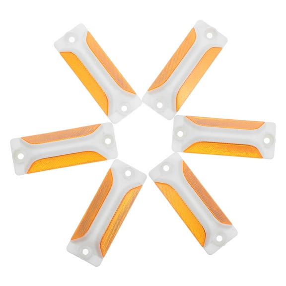 LEORX Driveway Reflectors On Poles Road Reflectors Multi Acrylic 6Pcs