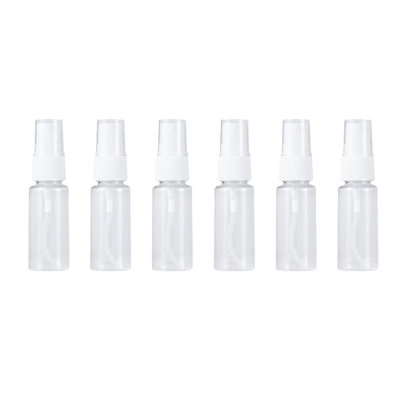 LEORX 6pcs Transparent PET Spray Bottle Refillable Detachable Design for General Users Travel Outdoor Activities