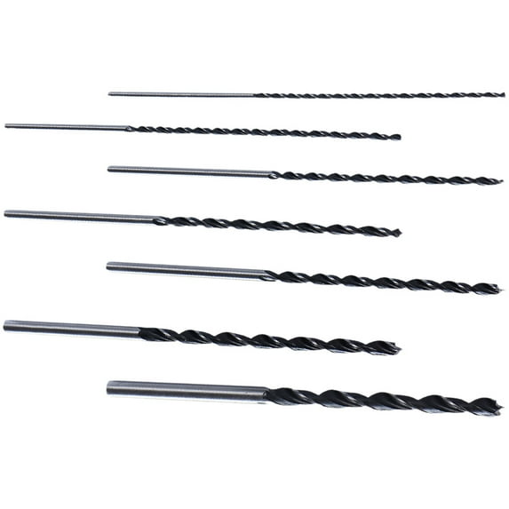 LEORX 7Pack Woodworking Drill Bit Set High Carbon Steel Grey Fast Cutting for DIY Tasks