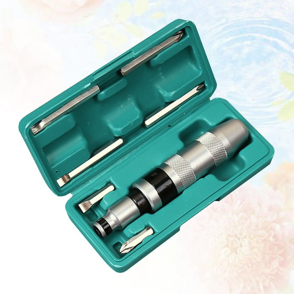 LEORX 7Pcs Impact Driver Screwdriver with Detachable Head for Home Use Green