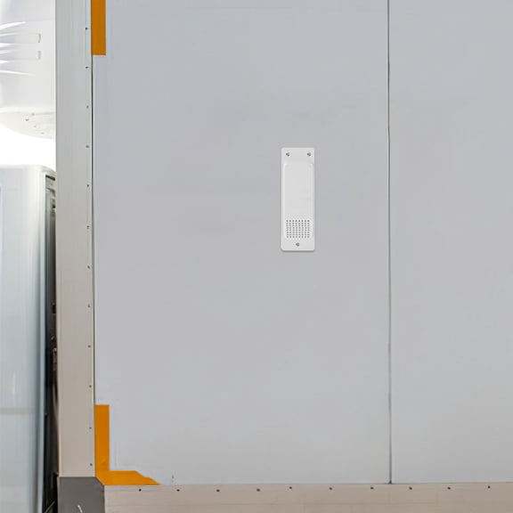 LEORX 8.1x2.6x1in White Plastic Internal Vent Cover for Refrigerated Trucks and Cargo Containers 2PCS