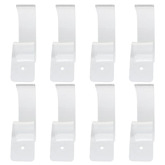 LEORX  8 Pcs Acrylic Belt Holder Organizer Belts Storage Shelving Transparent