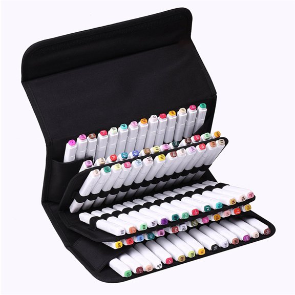 LEORX Hard Sided Storage Case Black Fabric 1Pcs
