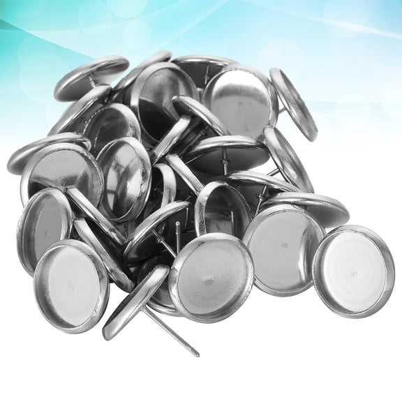 LEORX 80Pcs Earrings Ear Studs Blanks Titanium Steel Bezel Setting Adults