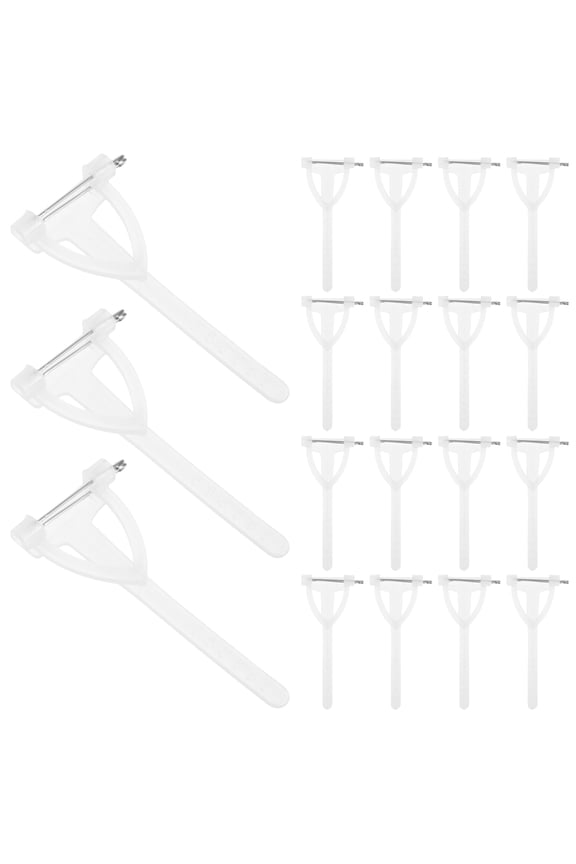 80Pcs White Triangle Corsage Pins Lightweight Durable Safety Pins for Wedding Party Boutonniere Attachment