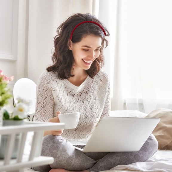 LEORX 8PCS Assorted Color Nonslip Cloth Hair Hoop Set for Women's with Chic Design and Everyday Wear