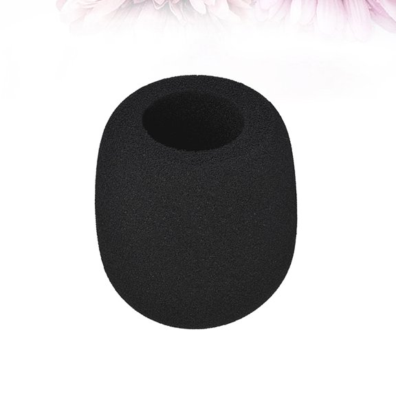 LEORX 8Pcs Microphone Sponge Covers Black Protective Windscreen for e Clarity