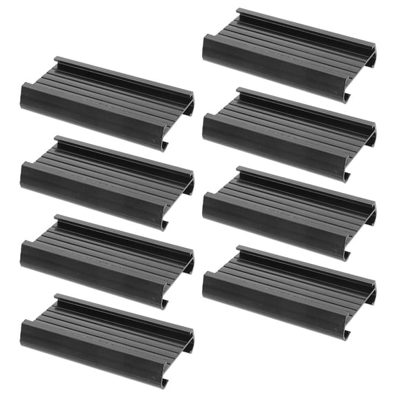LEORX Black PVC Label Holders Simple Design for Efficient Categorization