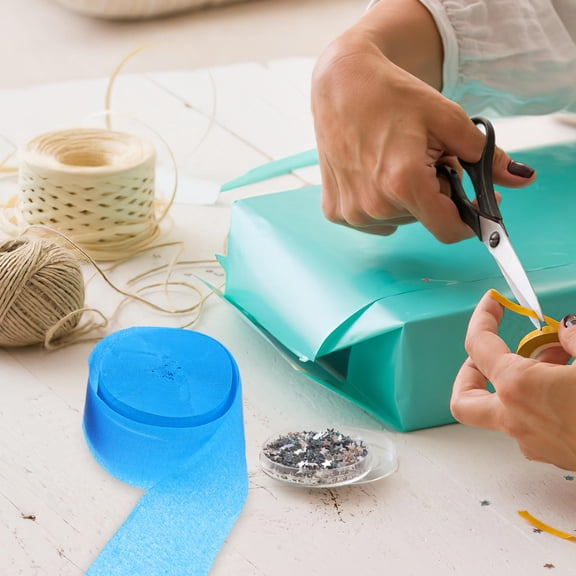 LEORX Assorted Color Crepe Paper Streamers cate Decorative Paper Ribbon for Celebrations