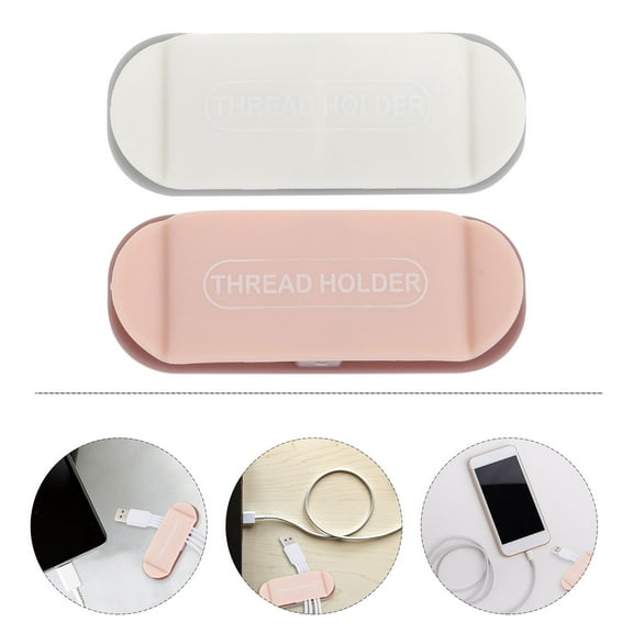 LEORX 8Pcs ABS Wire Organizer Pink Cord Holders for Appliances Indoor Use