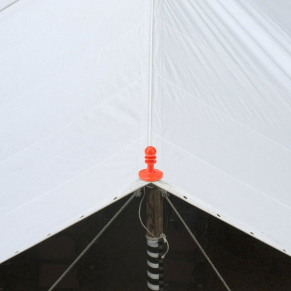 LEORX 8Pcs Red Camping Hat Awning Rod Cover Tent Pole Protector for Outdoor Shelter