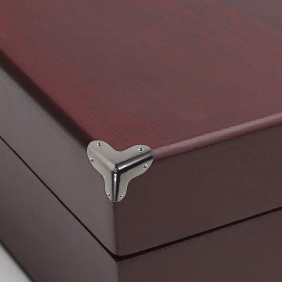 LEORX 8pcs Round Head Corner Brackets Black Protection For Travel Cases