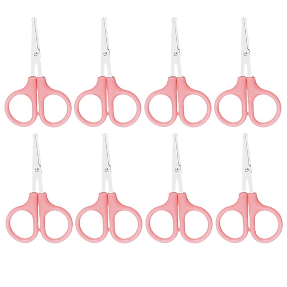 LEORX 8pcs Safety Scissors For Diy Projects Household Craft Scissors Comfortable Grip For School And Home Use