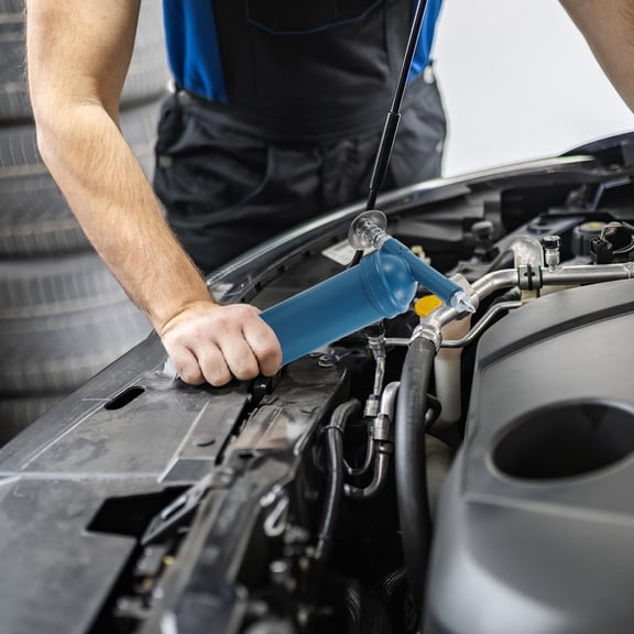 LEORX Action Manual Grease Oiler Alloy Blue For DIY Enthusiasts 1Pack