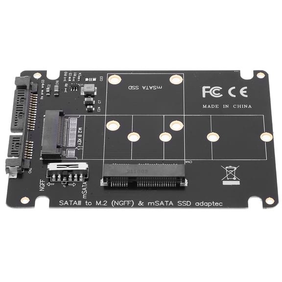 LEORX Adapter Compact Msata To Iii Converter For Computers Lightweight Design For Conversion For Notebooks Desktops