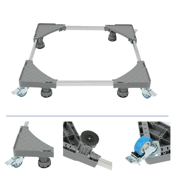 LEORX Washer Dryer Stand Adjustable Polyurethane Alloy 1Set