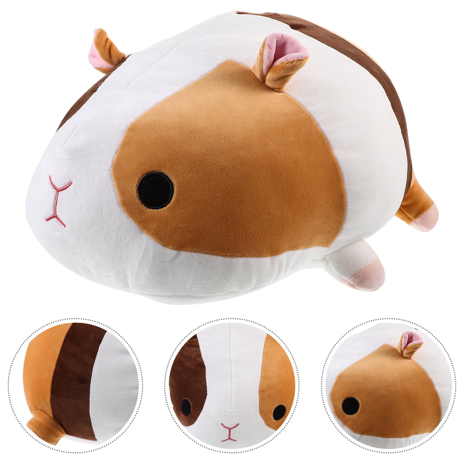 LEORX Adorable Capybara Plush Pillow Toy Cartoon Guinea Pig Shape 1Pcs Relaxation