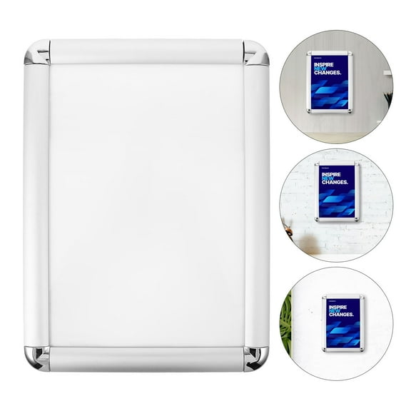 LEORX Aluminium Alloy Poster Frame Rounded Corners Wall Mounting Business Owners 1Pcs