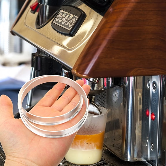 LEORX Aluminum Cup Sealer Ring 1Pack for Coffee and Milk Tea Sealing in Shopping Malls Silver