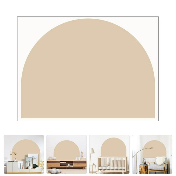 LEORX Arch Decal Wall Peel and Stick Arch Wall Decal Beige PVC Wall Decoration Bedroom 1Set