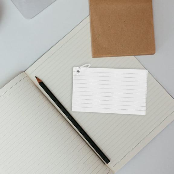 LEORX Assorted Color Index Cards for Daily Use Lightweight Portable Paper Note Cards with Holes 3 x 5 inches